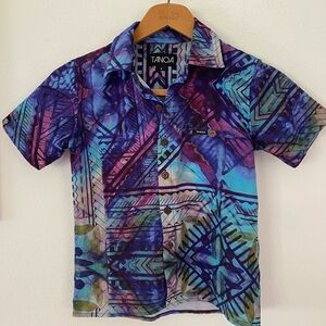 Tanoa Kids' Multicolor Polynesian Patterned Shirt
